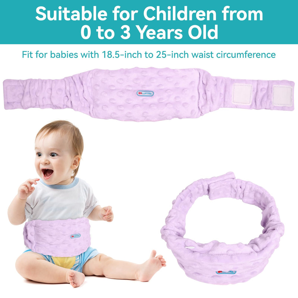 ENLUNTRA odorless flaxseed filling inside purple wrap emphasizes safe, toxin-free warmth.