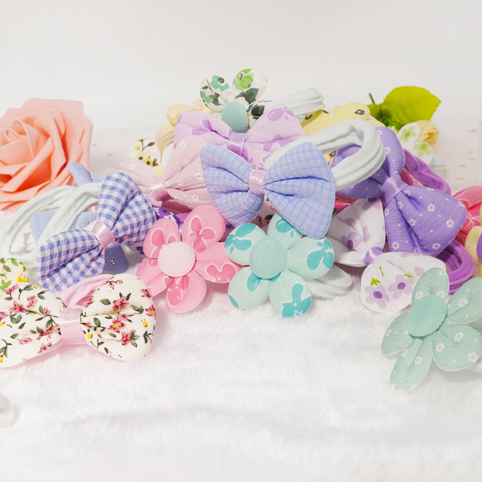 Enop hair accessories for ponytails and braids add vibrant color without snagging
