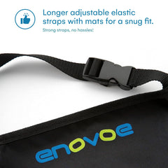 Enovoe adjustable straps back-seat protector secures quickly for a snug ride
