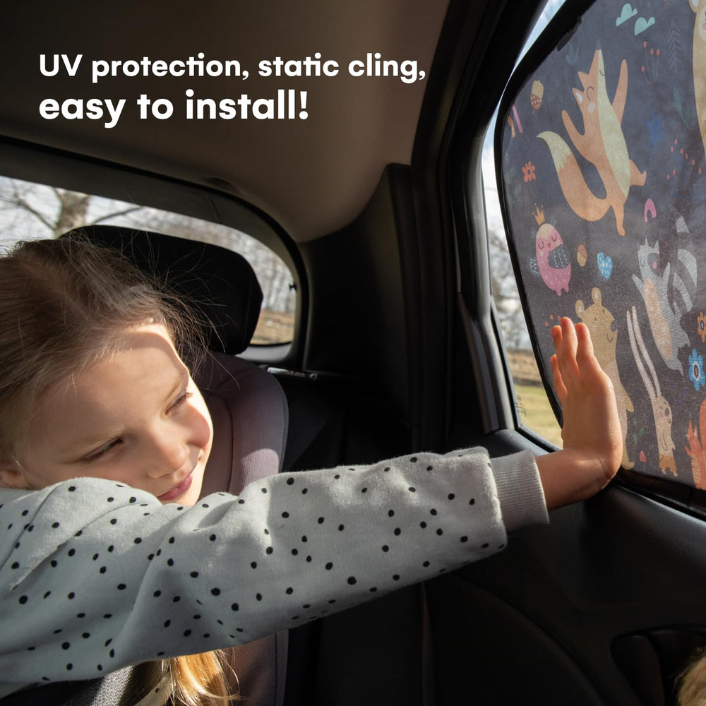 Enovoe shades designed for babies and children during car journeys.