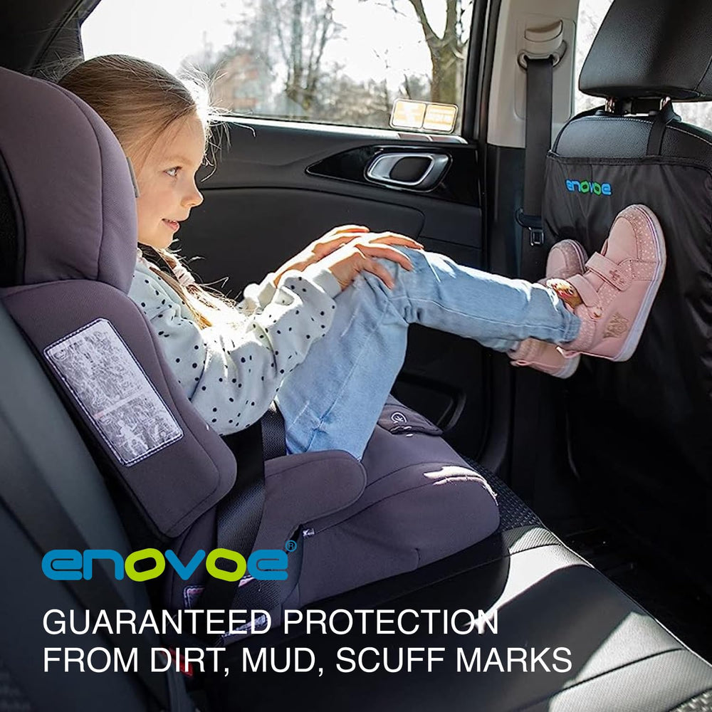 Enovoe Kick Mats quick-release buckles simplify installation and removal.
