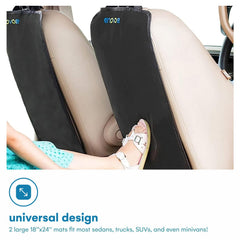 Enovoe Kick Mats universal fit show compatibility with Honda Odyssey and SUVs.