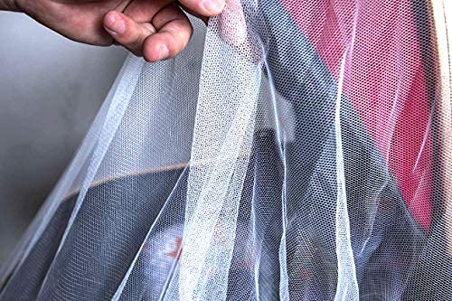 Full coverage barrier shields baby from mosquitoes and tiny insects.