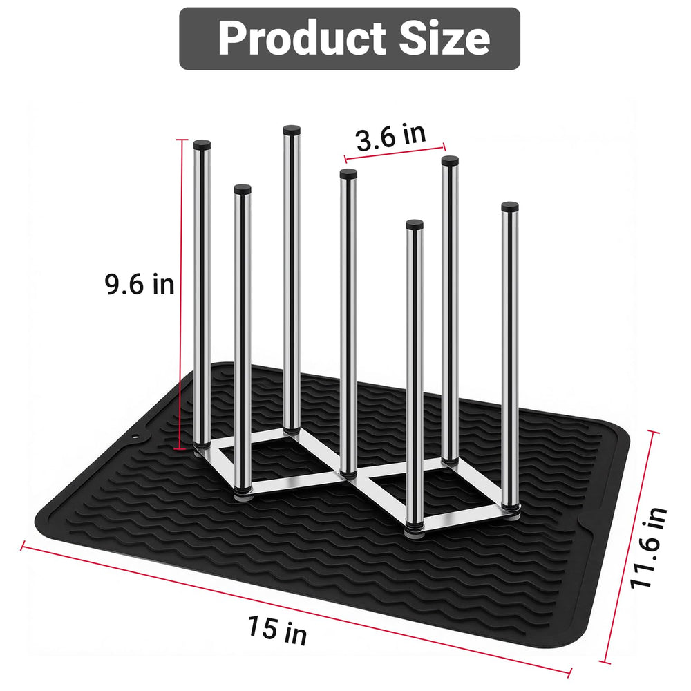 Enprotty non-slip silicone mat close-up showing drip-catching protection for countertops.