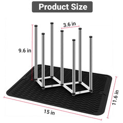 Enprotty non-slip silicone mat close-up showing drip-catching protection for countertops.