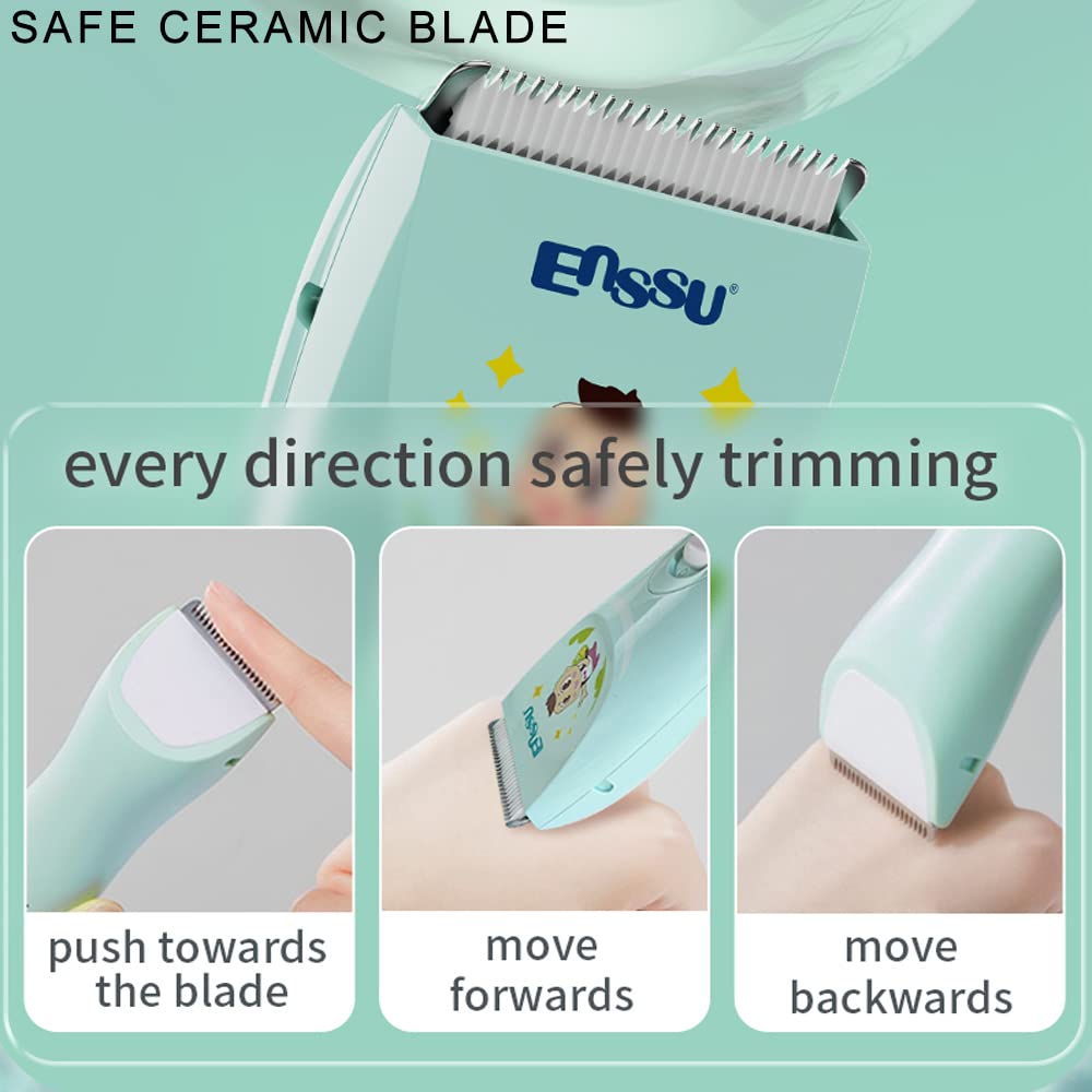 ENSSU ceramic blade with 0.5mm gap supports comfy trimming.