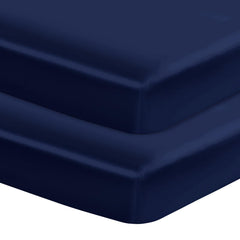 Entisn satin crib sheets closeup fabric with smooth sheen for gentle, skin-friendly sleep.
