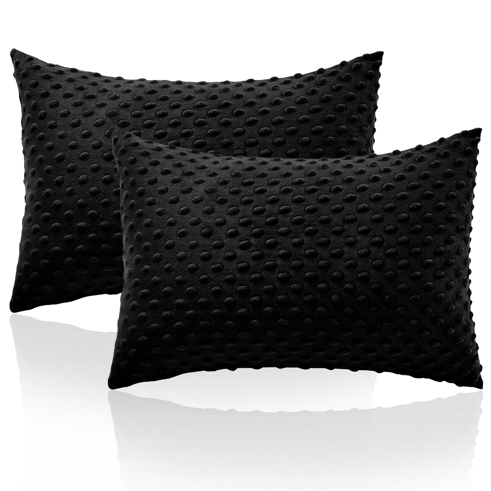 Entisn Toddler Pillowcase dot texture close-up for gentle sleep comfort.