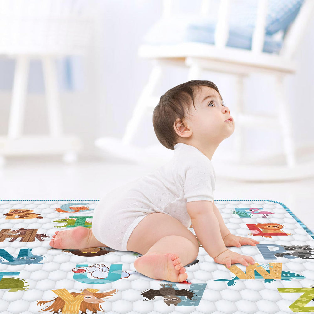 ENVTEK baby play mat 26-letter design sparks early learning.