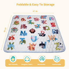 ENVTEK non-slip foam play mat demonstrates safe tummy time surface