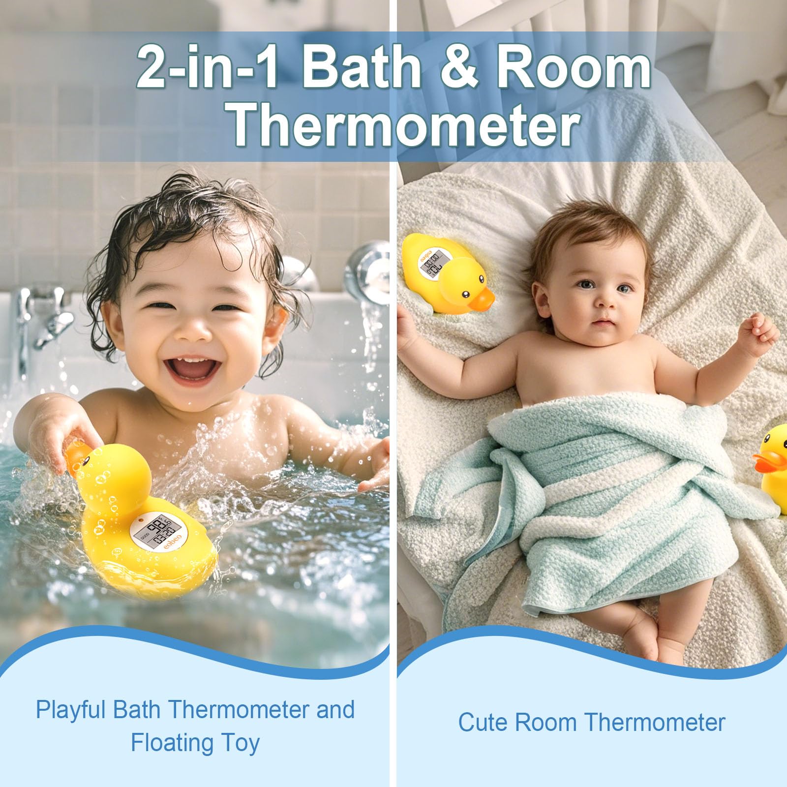 Eobeo BPA-free materials ensure a non-toxic baby-friendly bath accessory