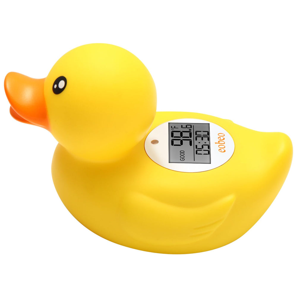 Eobeo instant-read baby bath thermometer duck in water provides quick temperature readings