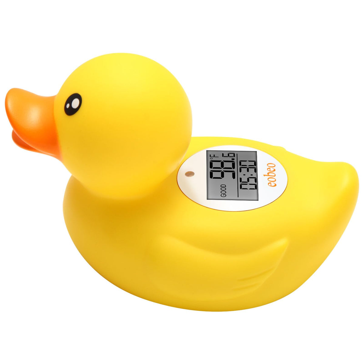 Eobeo instant-read baby bath thermometer duck in water provides quick temperature readings