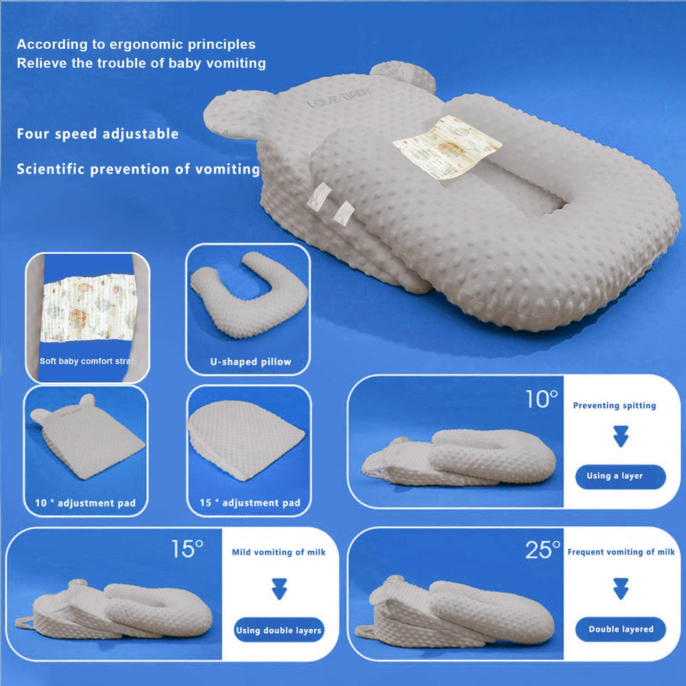 Eofnengsohio baby feeding pillow adjustable-feeding demonstrates customizable support for mom and baby.