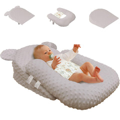 Eofnengsohio baby feeding pillow showing compact design for home use and travel comfort.