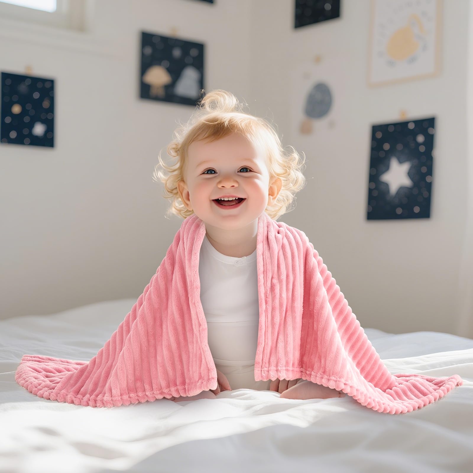 Eonkasp dark pink shade complements nursery decor.