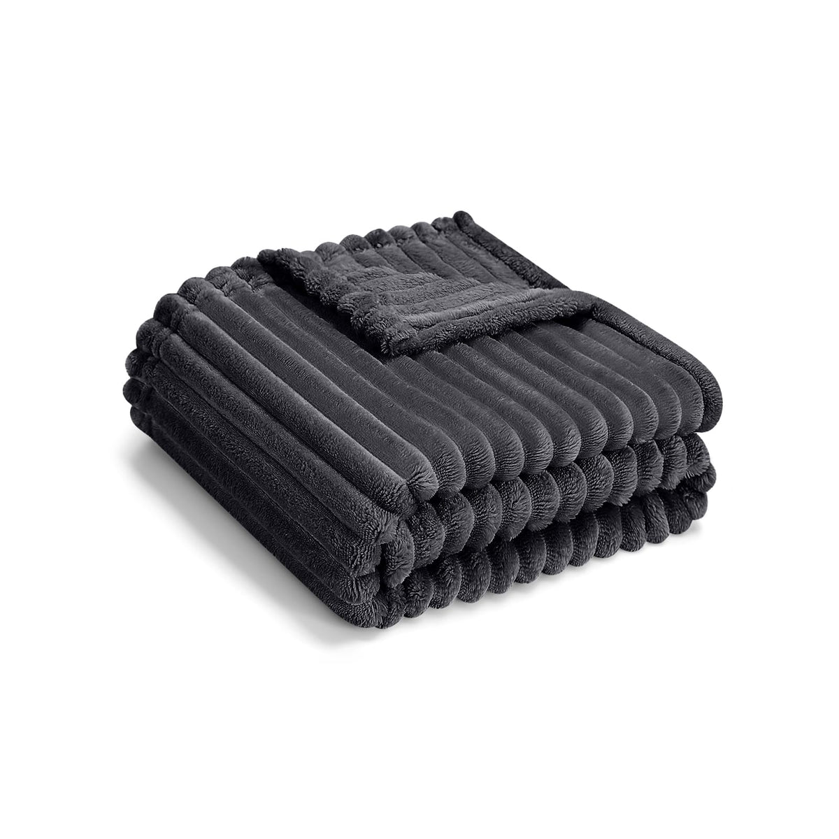 Eonkasp soft fleece baby blanket gray close-up texture for ultra-soft comfort