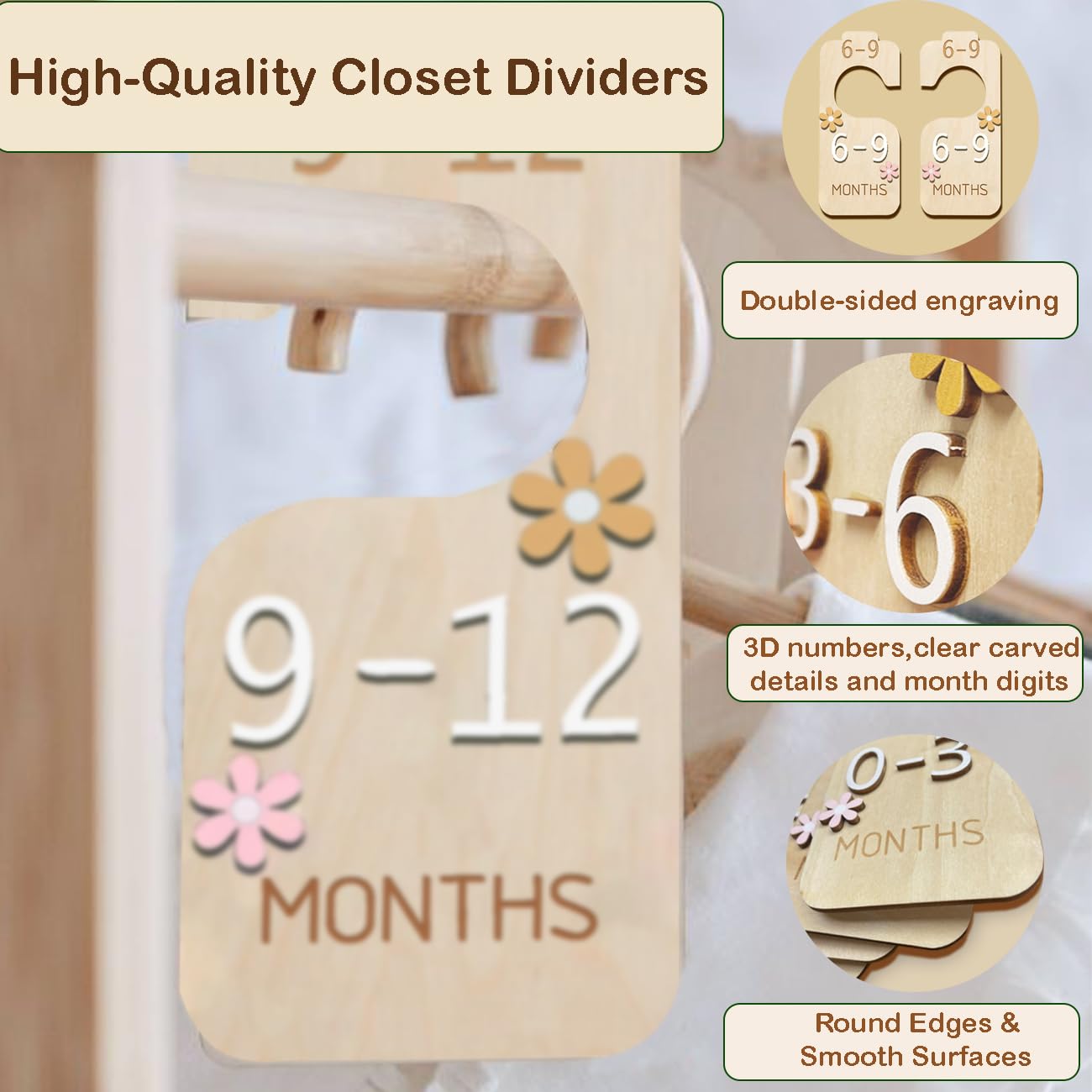 eoscasely 7in by 3in dividers provide a compact footprint for small spaces.