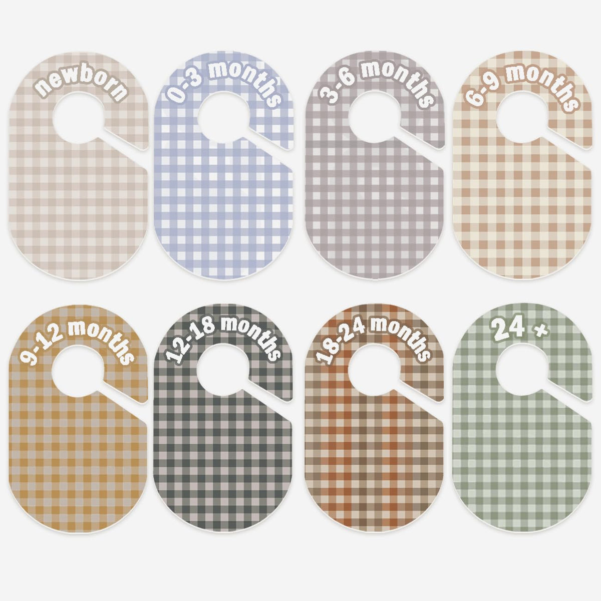eoscasely baby closet divider durable PP material highlights long-lasting nursery organization.