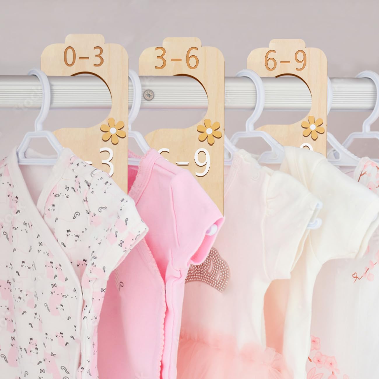 eoscasely gift-ready closet dividers help new caregivers stay organized.