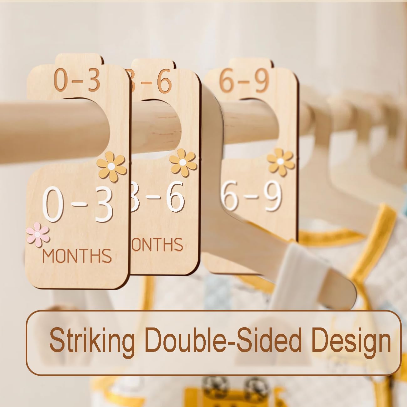 eoscasely nursery decor style closet divider fits standard closets for practical sorting.