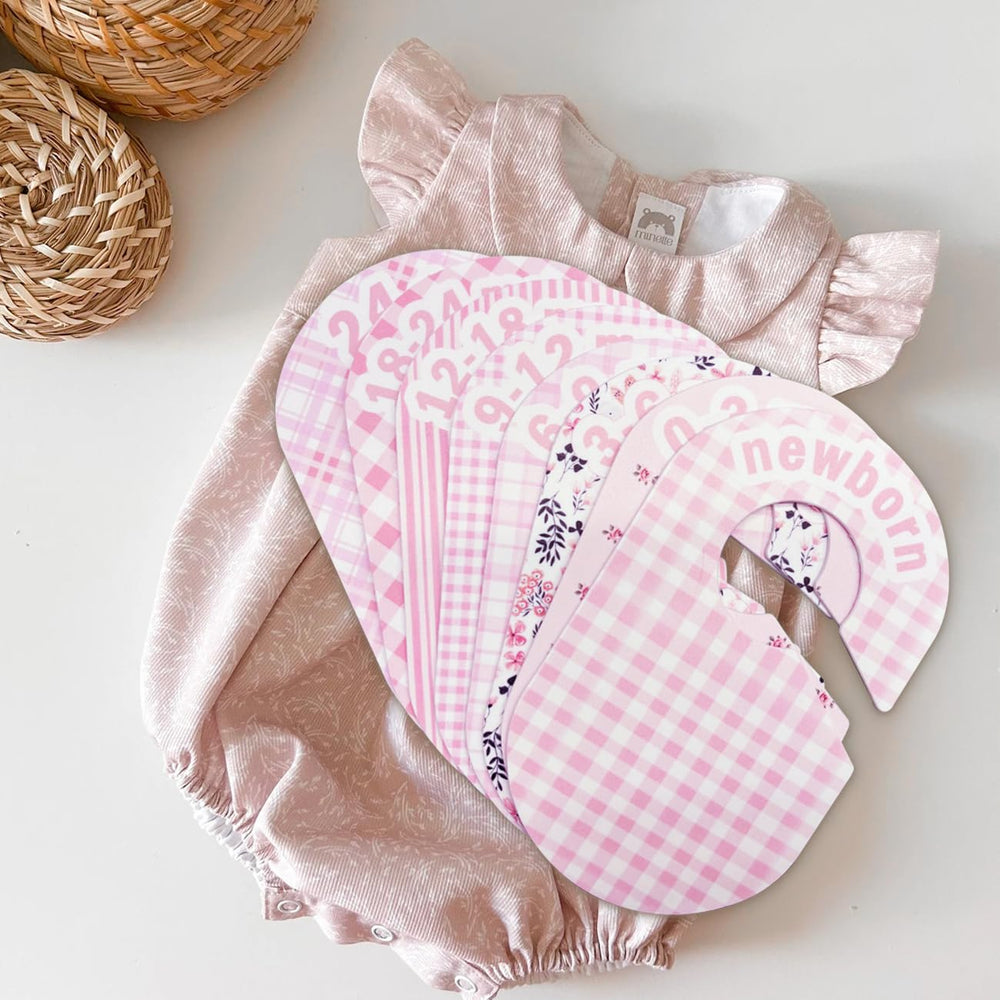 eoscasely baby closet divider pink durable-pp-material resists warping for long-term use