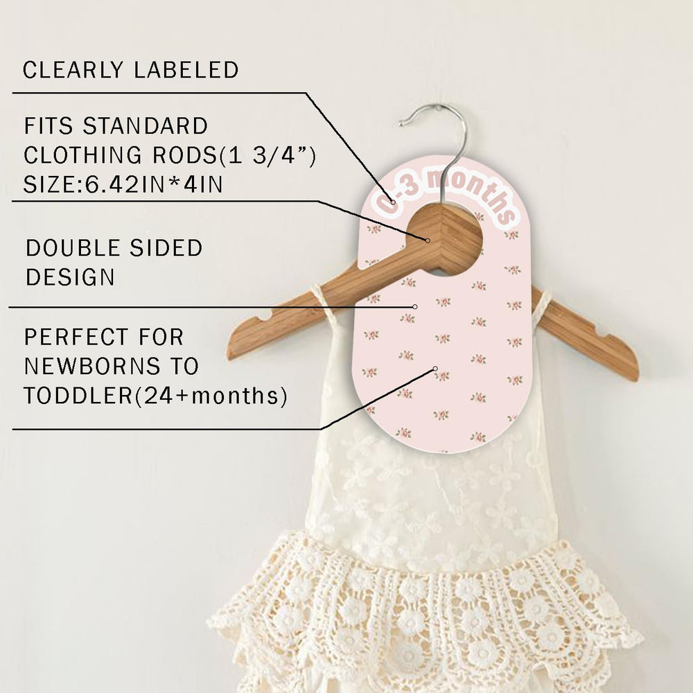 eoscasely baby closet divider pink packaging shows gift-ready presentation