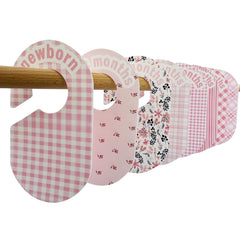 eoscasely baby closet divider pink size-labels visible helps fast size identification