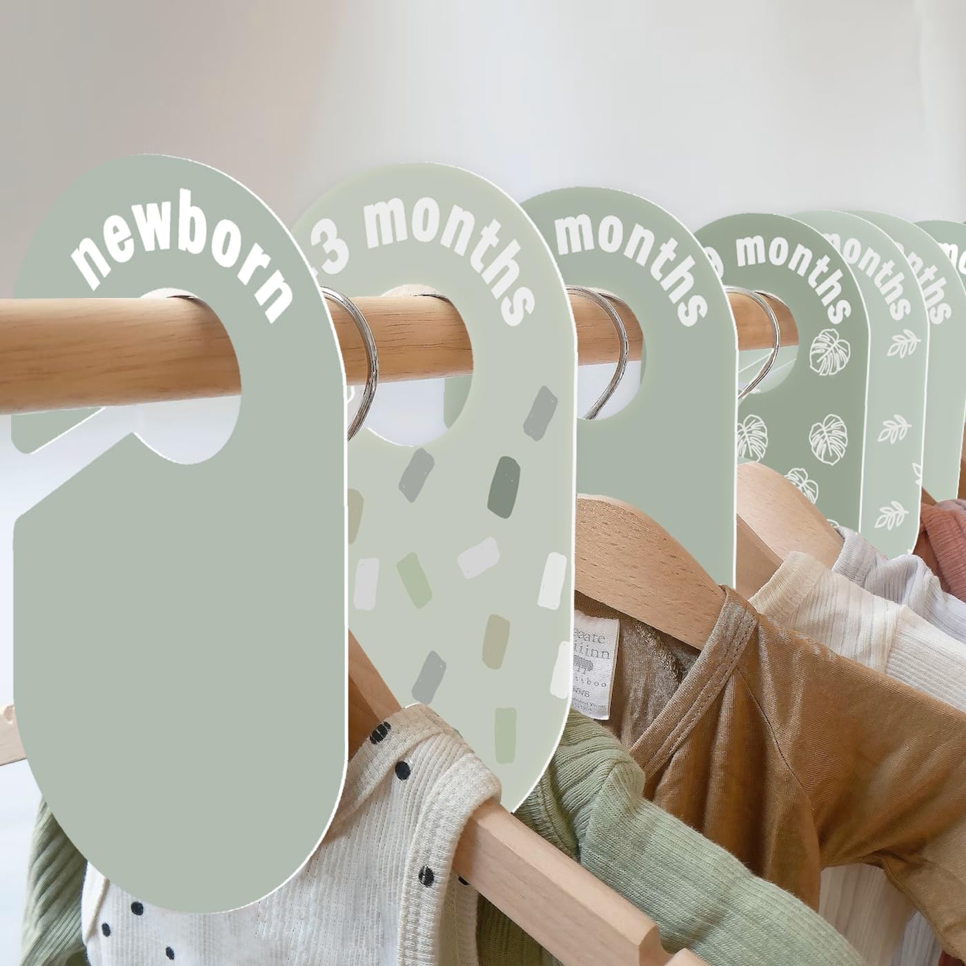 eoscasely baby closet dividers make a thoughtful aesthetic gift for new parents.