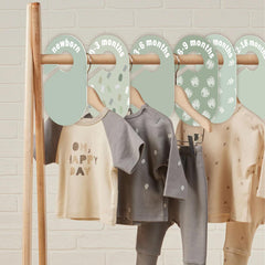 eoscasely green leaf neutral design complements wooden wardrobes and gender-neutral nurseries.