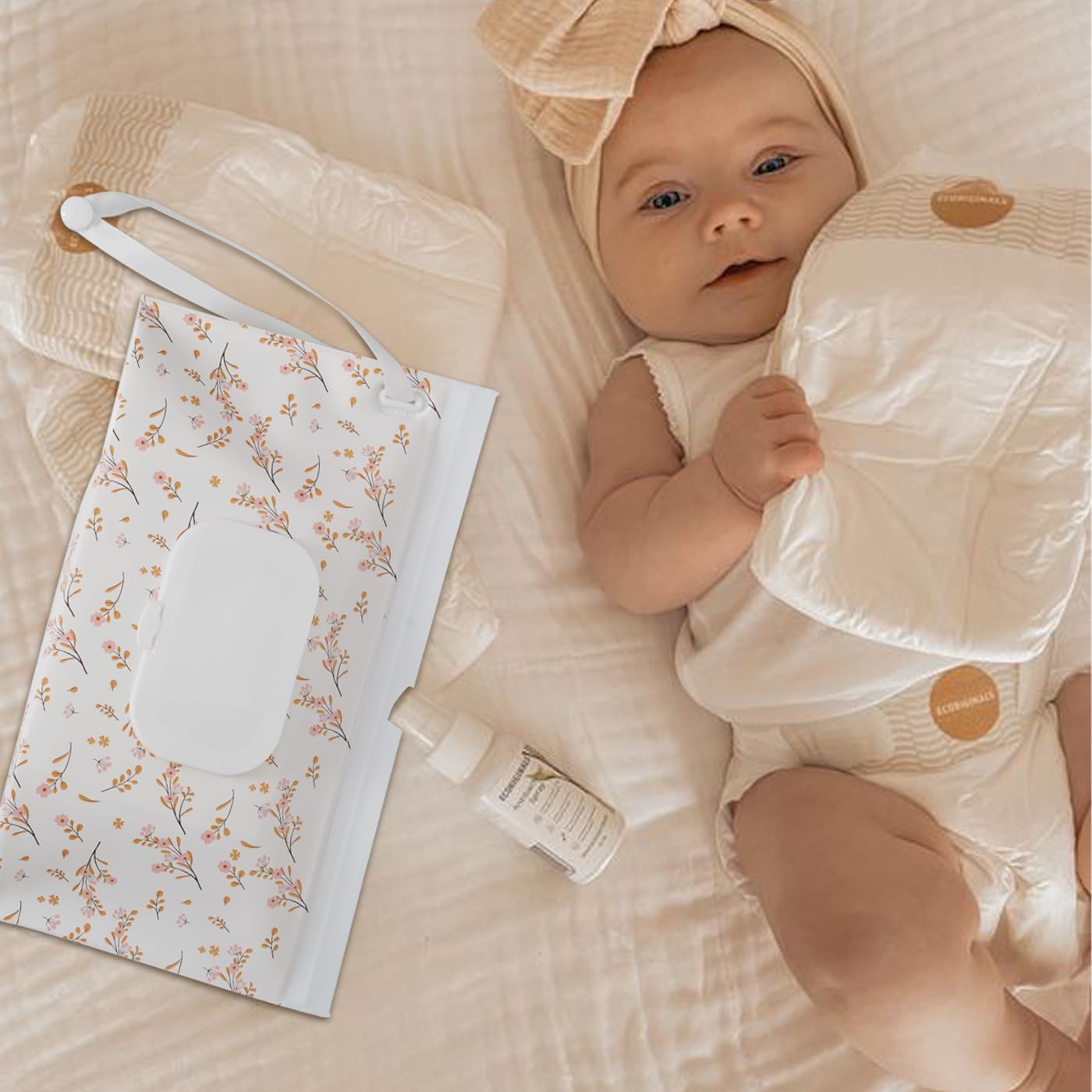 eoscasely wipe dispenser pink design shows soft color accent for nursery coordination
