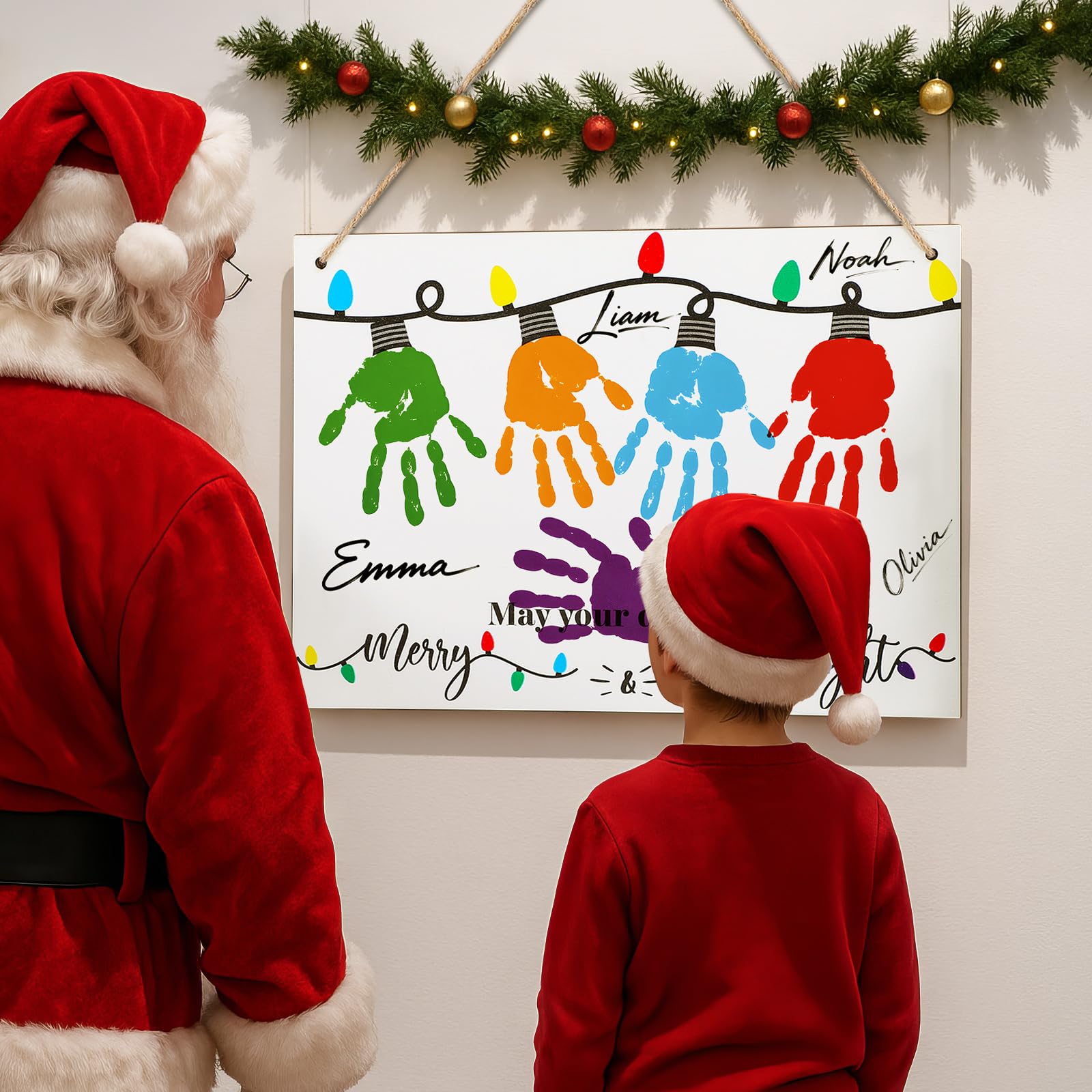 Epakh board with 'May Your Days Be Merry and Bright' for customizable decor