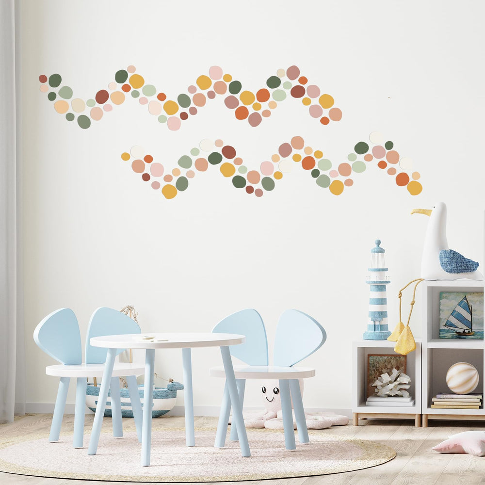 Epakh polka-dots furniture decal protects surfaces while decorating
