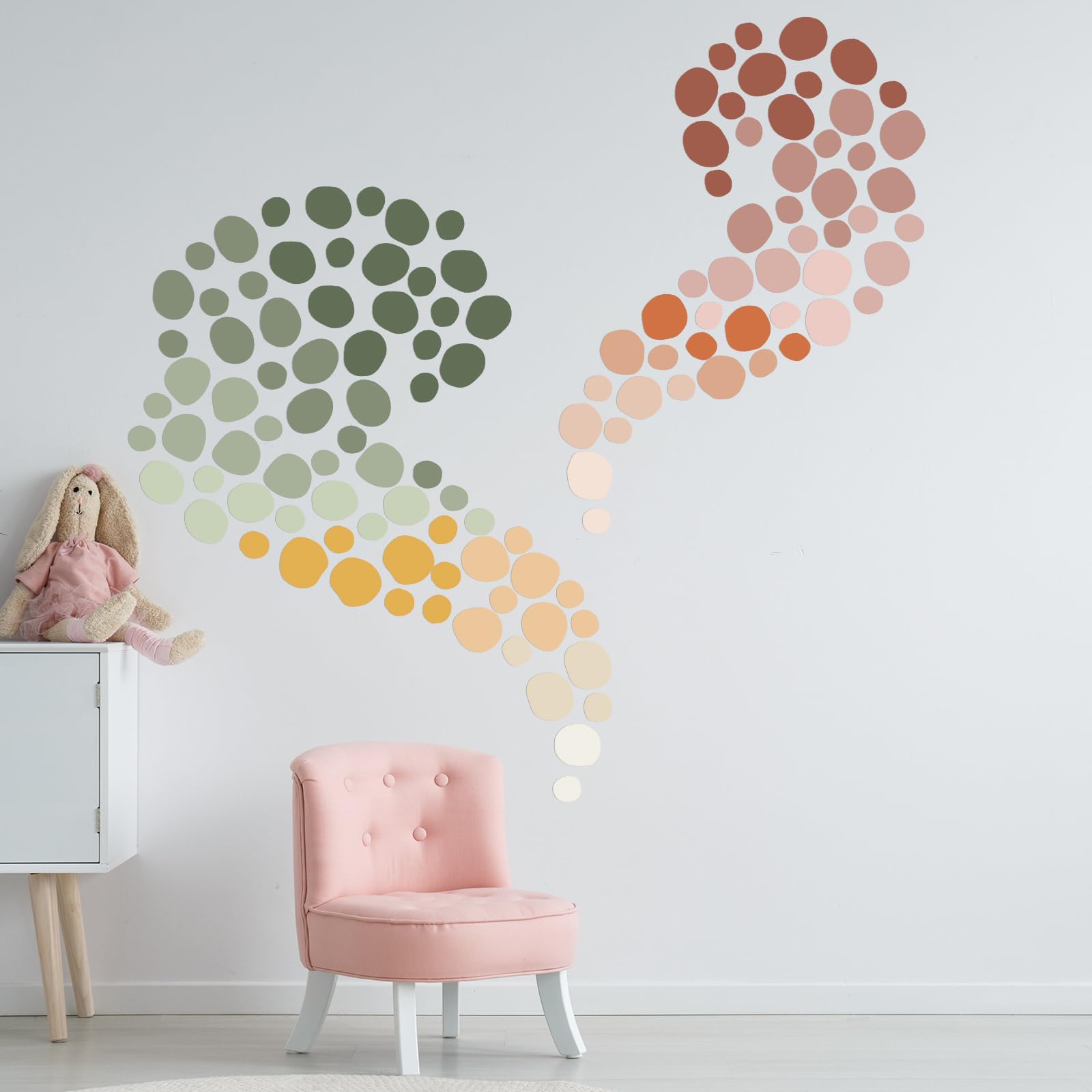 Epakh polka-dots laptop sticker adds color without residue