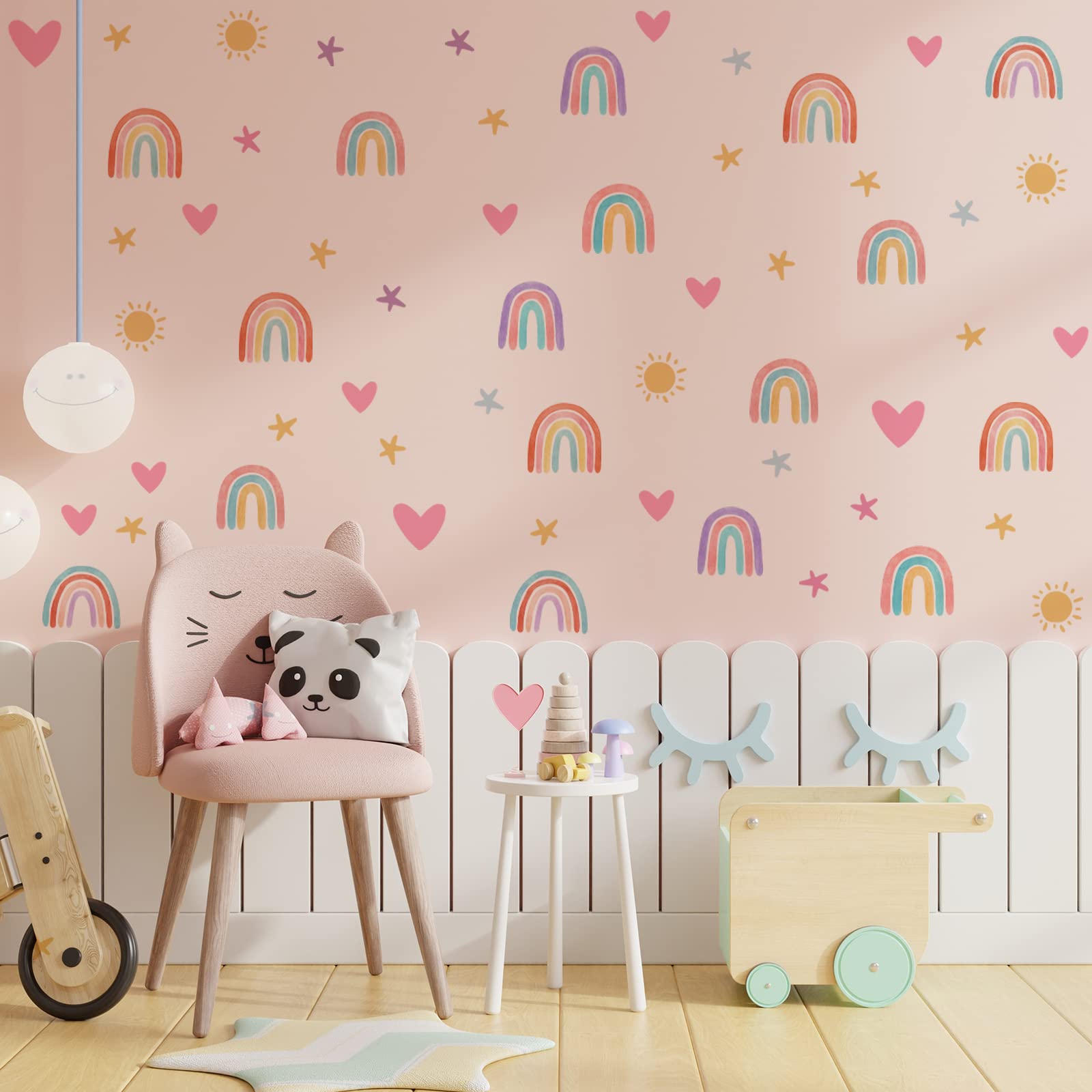 Epakh sun stickers close-up create cheerful, light-filled accents.