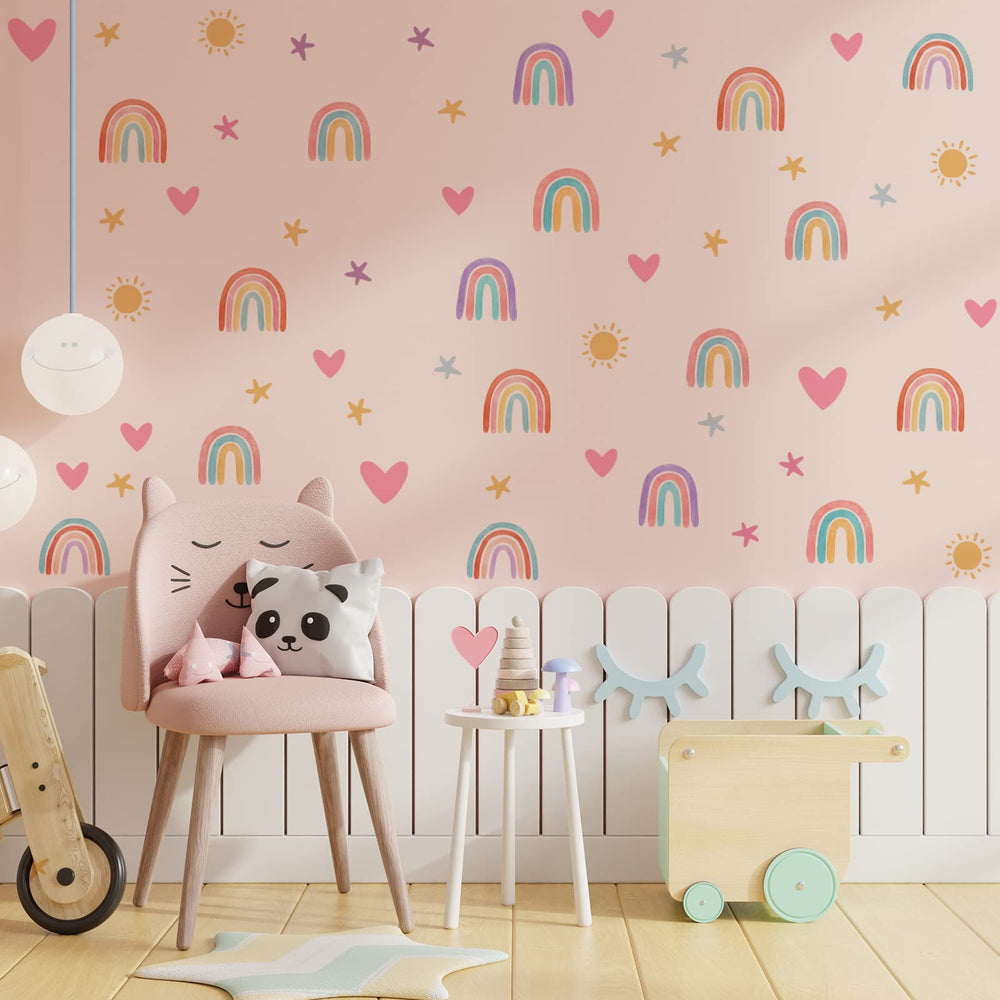 Epakh sun stickers close-up create cheerful, light-filled accents.