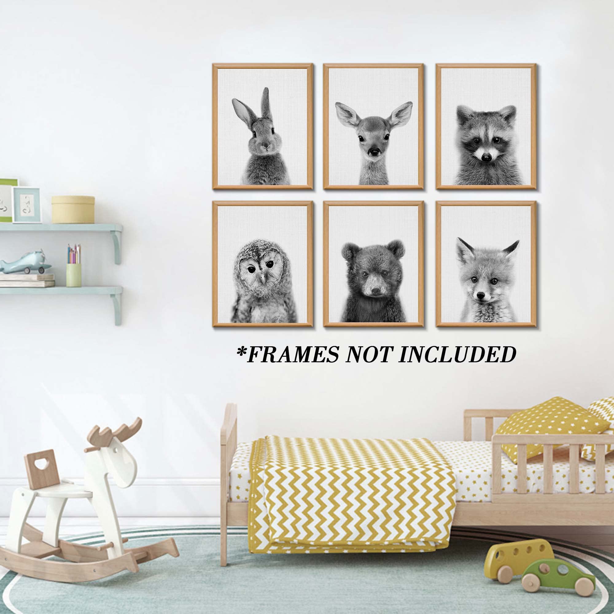 EPHANY safari bunny prints brighten playroom with cheerful animal imagery