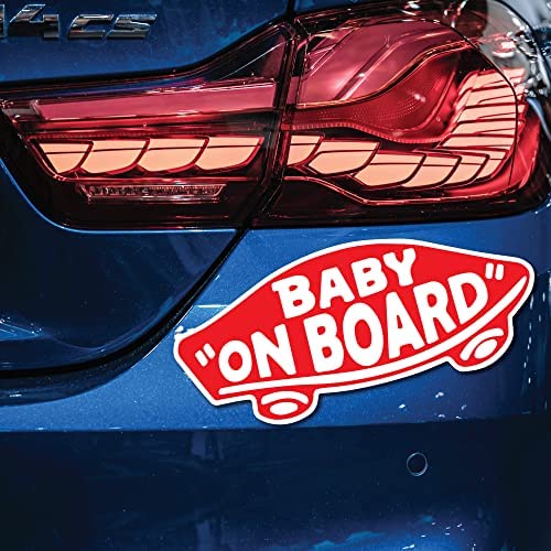 EPIC Goods baby on board sticker 2-pack for multiple vehicles, easy transfer