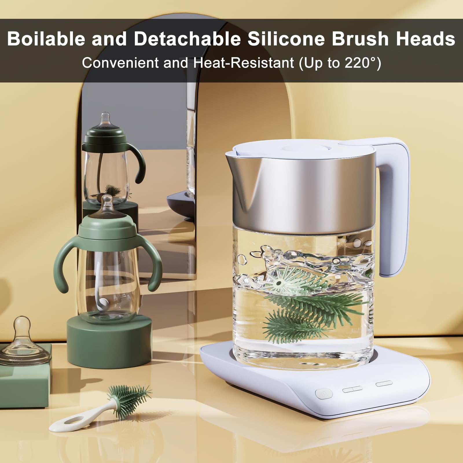 ePiiChua 3-in-1 cleaner keeps bottles and cups sparkling and hygienic.