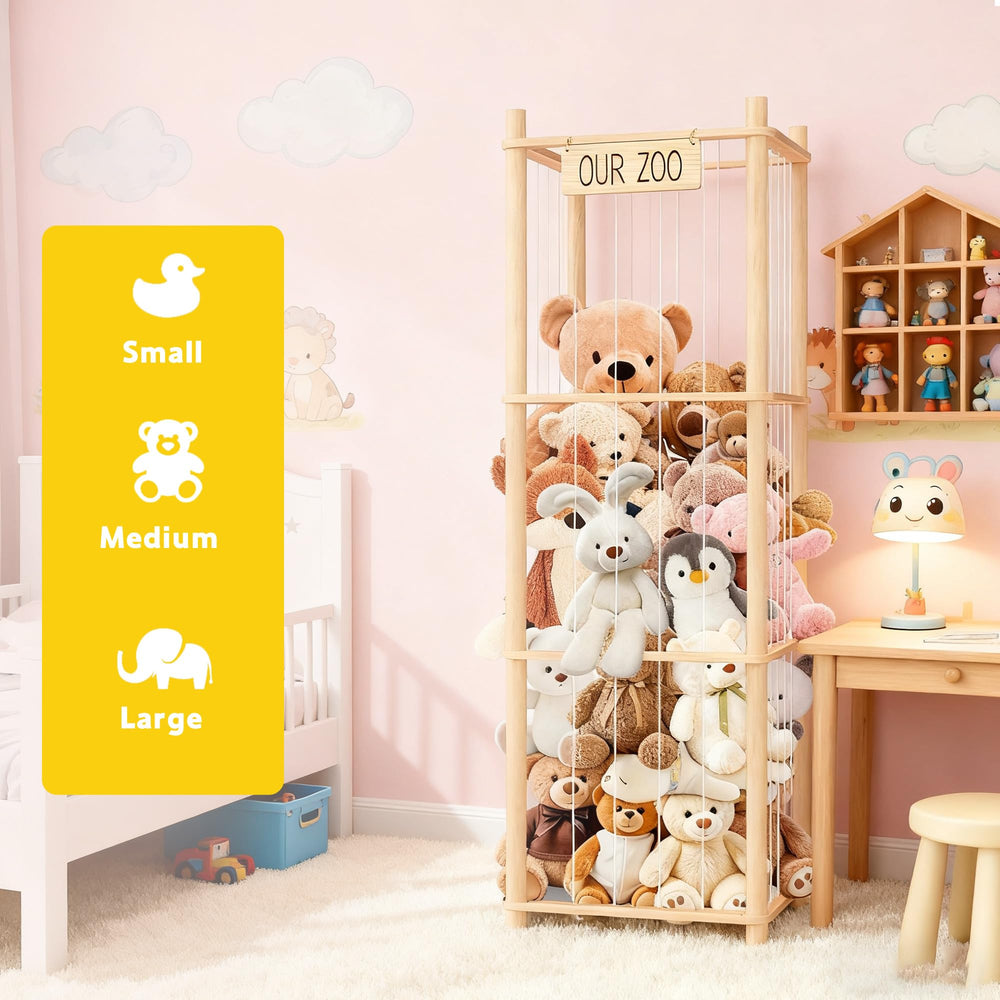 EQGDU solid wood with rounded edges ensuring safe toy storage