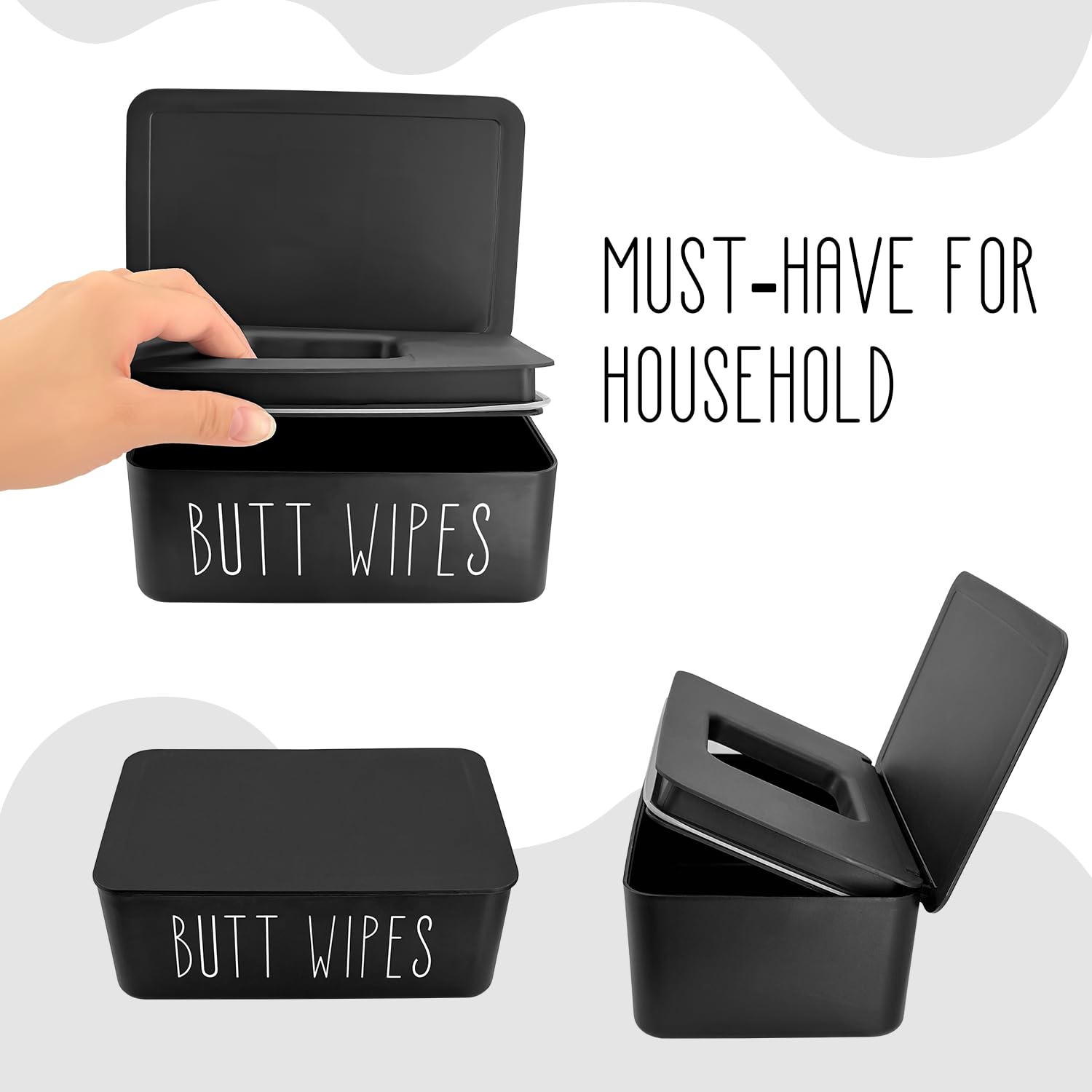 EQUNROY baby wipes dispenser durable PP construction for long lasting use in busy homes.
