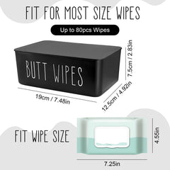 EQUNROY baby wipes dispenser side view highlights smooth edges and easy reach during diaper changes.
