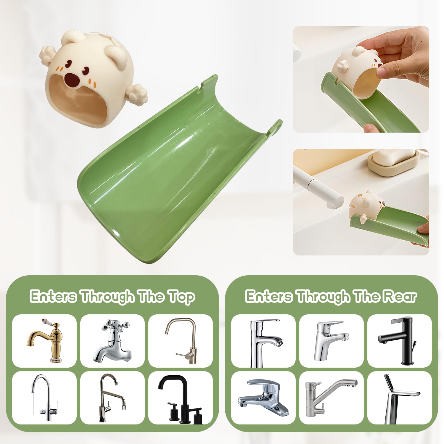 EQUNROY extenders detach easily for quick cleaning and multi-sink setups.