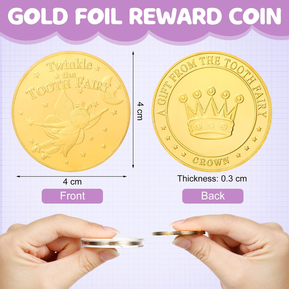 Equsion multicolor design enhances kid-friendly tooth fairy surprise and milestone memories.