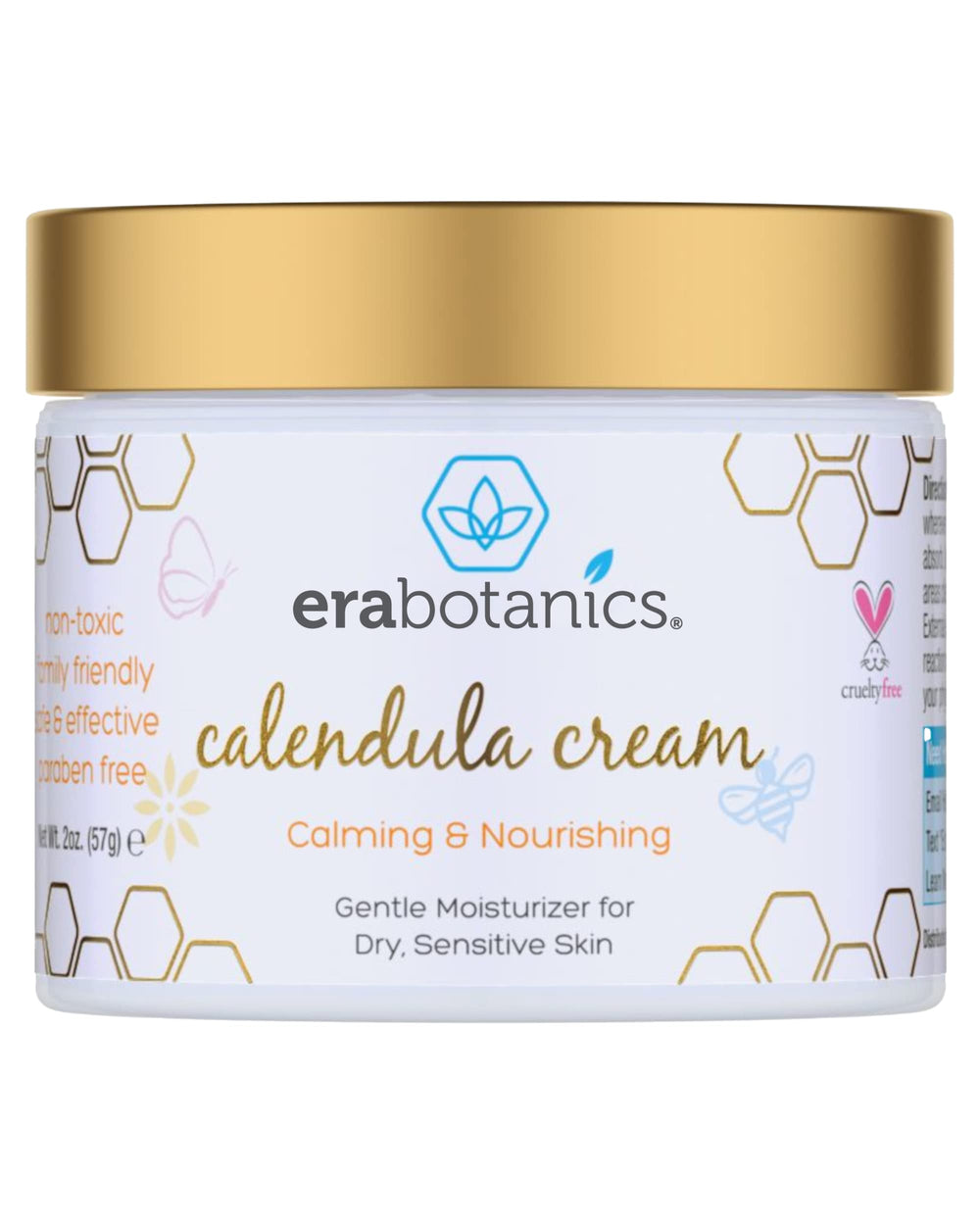 Era Organics Calendula Cream for Babies – baby-face-application delivers gentle moisture and soothing relief.