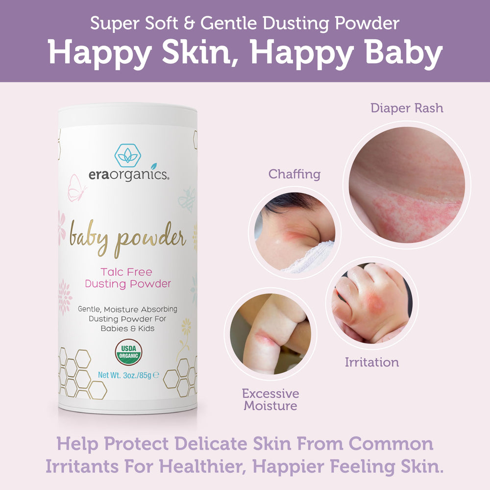 Era Organics kaolin clay detail demonstrating gentle cleansing for sensitive skin