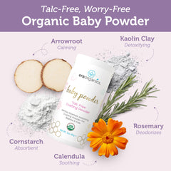 Era Organics two-pack packaging featuring fragrance-free organic powder
