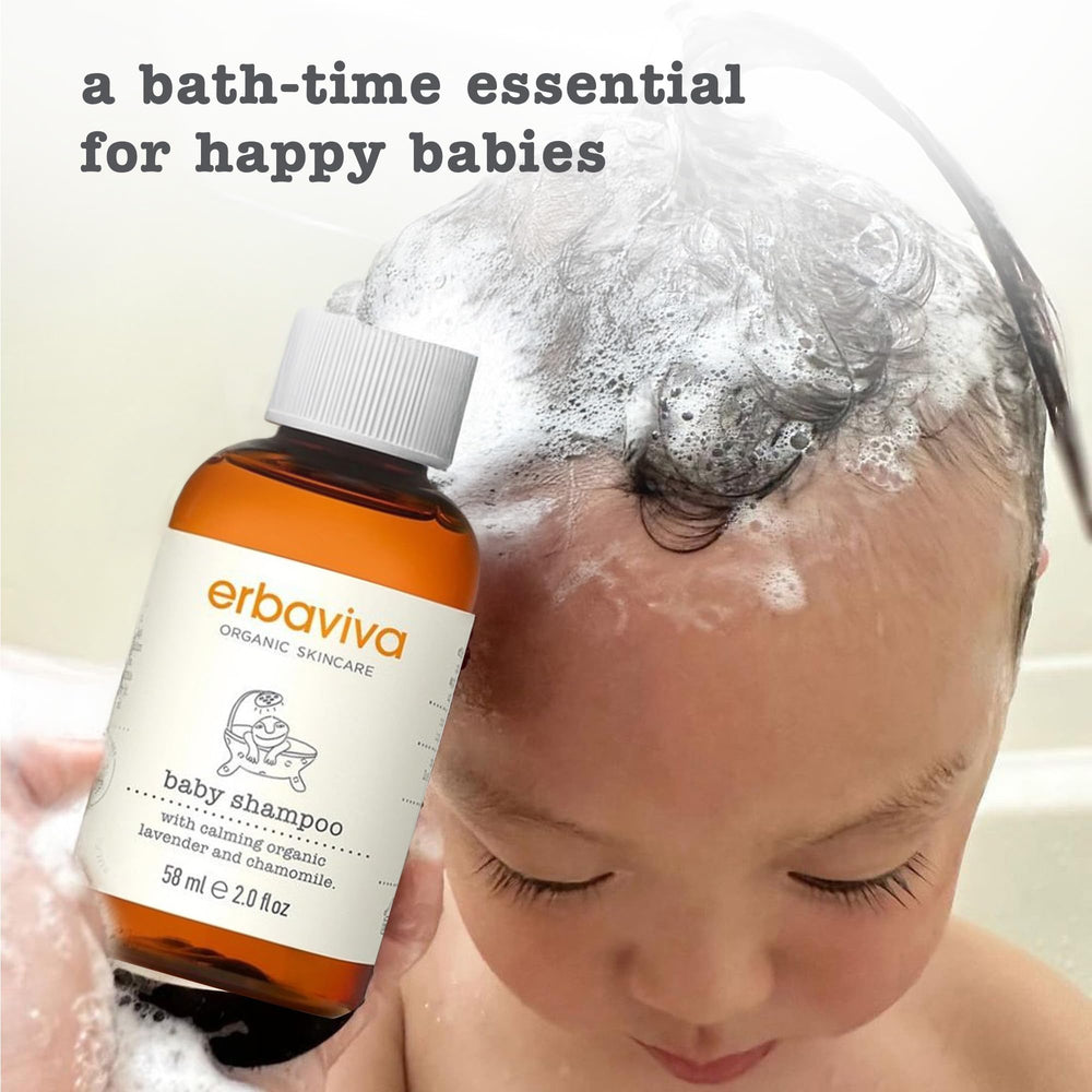 erbaviva Baby Shampoo aloe juice hints at hydrating care for scalp