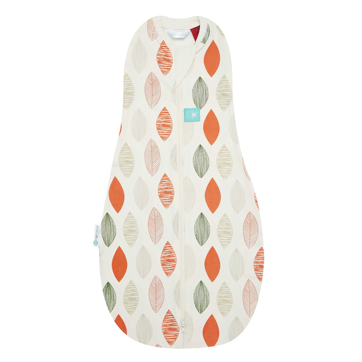 ErgoPouch Cocoon Swaddle Sack 0.2 TOG in Blush Leaf offers a snug, calm sleep