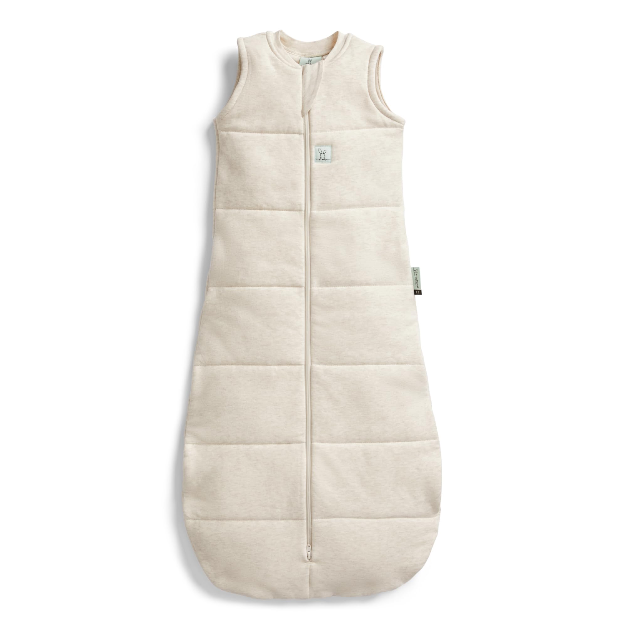 ergoPouch arm-out sleeping bag shows secure arms-out design for comfortable transitions from swaddling.